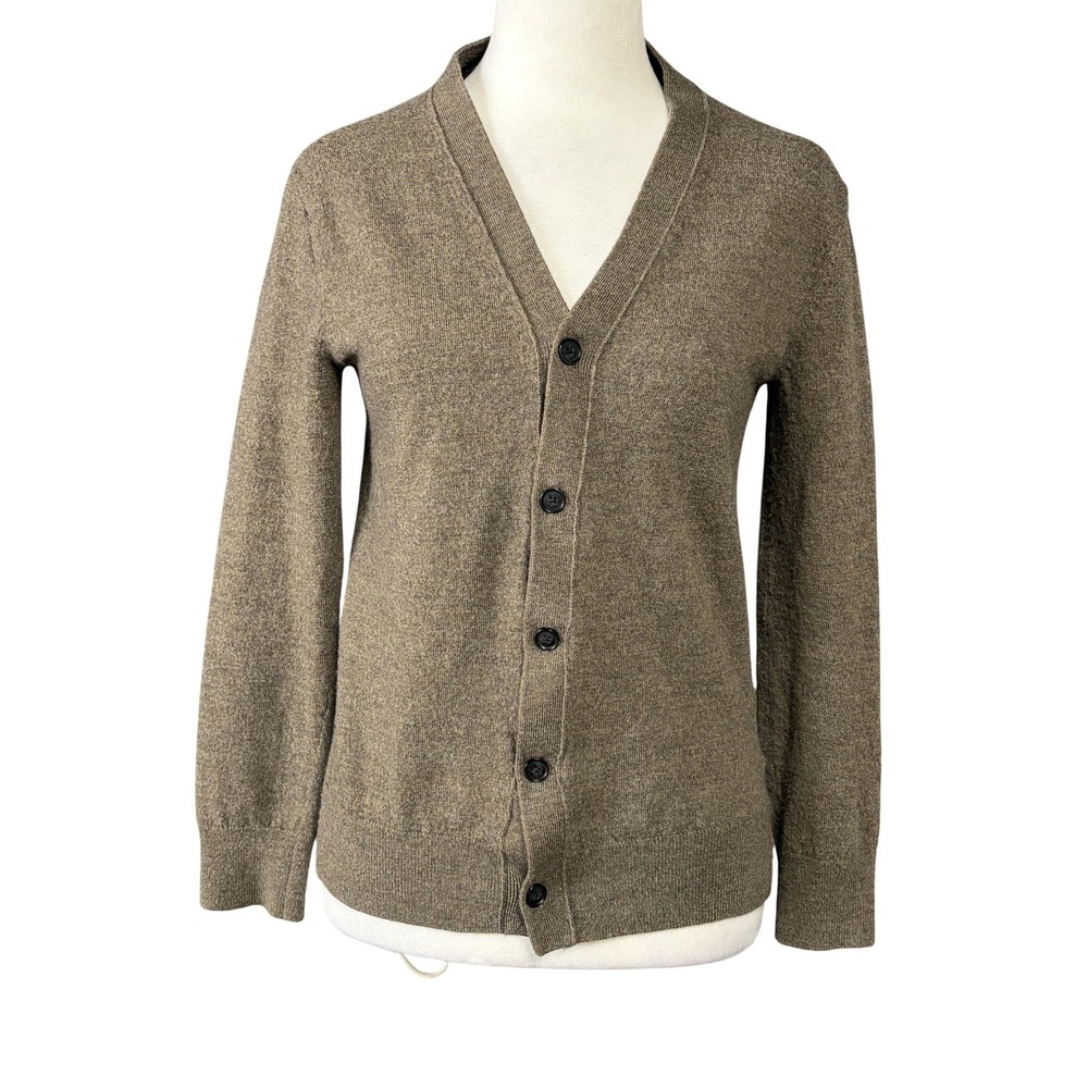 Club Monaco Men's Brown V-Neck Cardigan